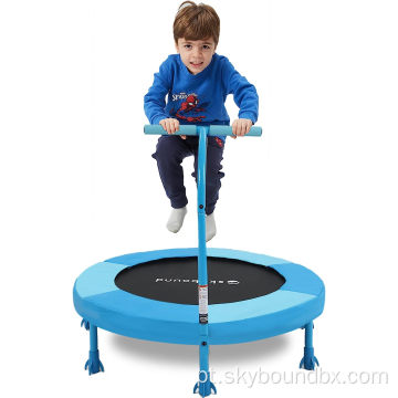 Mini trampolim de 36 polegadas para crianças azuis